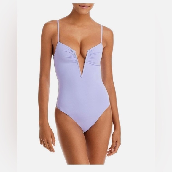 L*Space Shimmer Amethyst Roxanne Bitsy One Piece Swimsuit NWT - Picture 4 of 8